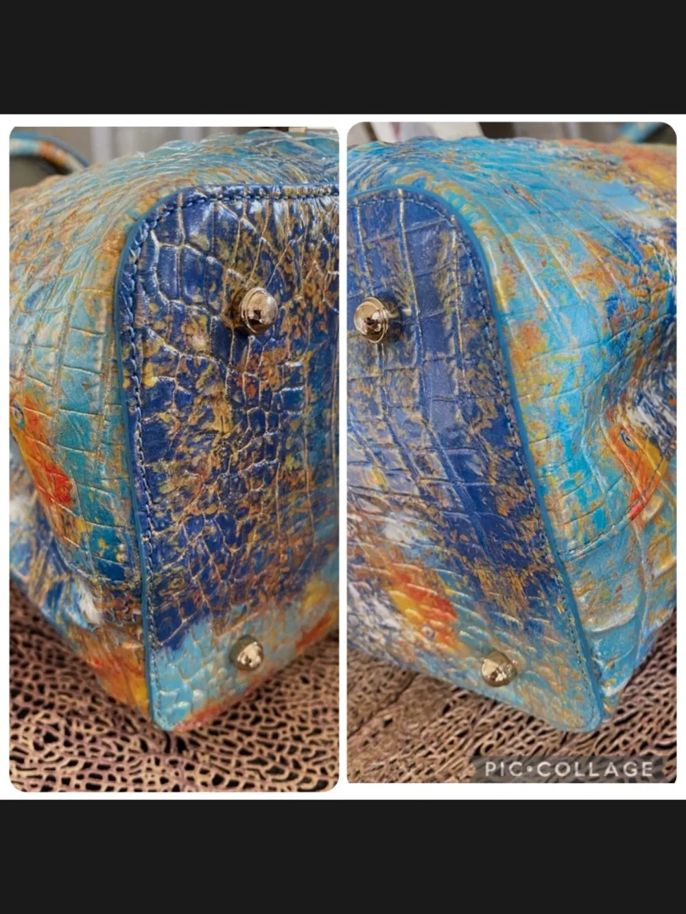 ☀️🐠🐡 BRAHMIN REEF MELBOURNE MEDIUM AMELIA BUCKET BAG